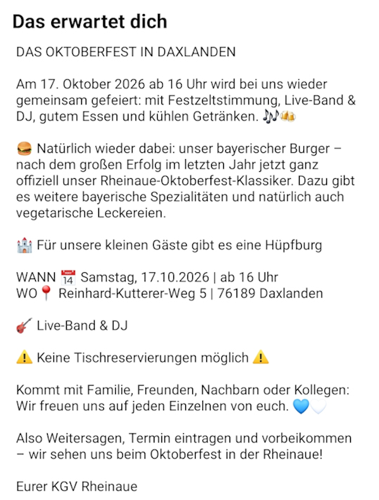 Oktoberfest 2026